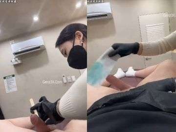Địt Nhân Viên Spa Xinh Lồn Ướt Sau Khi Nhổ Lông